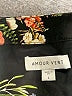 Amour Vert 100% Silk Floral Black Long Sleeve Blouse Size L - photo 7