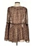 Buddy Love 100% Polyester Brown Long Sleeve Blouse Size S - photo 2