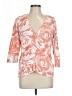 AB Studio 100% Cotton Orange Cardigan Size L - photo 1