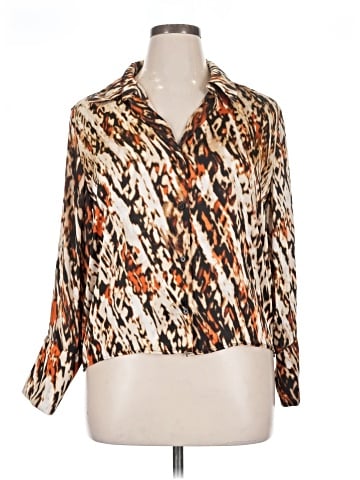 Worthington Long Sleeve Blouse (view 1)