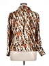 Worthington Animal Print Brown Long Sleeve Blouse Size XL - photo 2