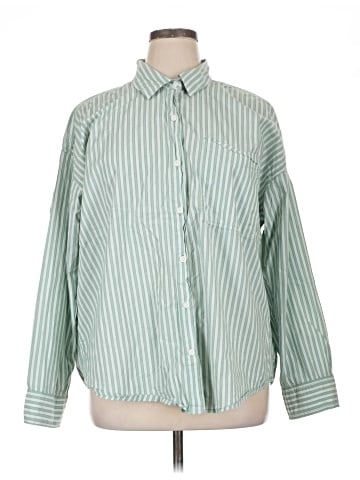 American Eagle Outfitters Long Sleeve Button-Down Shirt (view 1)