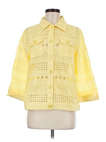 Draper's & Damon's 3/4 Sleeve Button-Down Shirt (view 1)