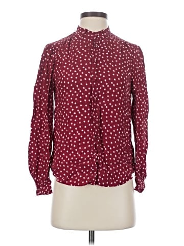 Rebecca Taylor Long Sleeve Silk Top (view 1)