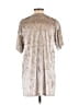 Double Zero Metallic Silver Short Sleeve Blouse Size S - photo 2
