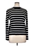 Halogen Stripes Black Turtleneck Sweater Size XL - photo 1