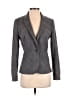 Banana Republic Houndstooth Gray Wool Blazer Size 2 - photo 1