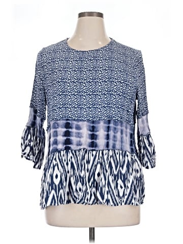 Calessa 3/4 Sleeve Blouse (view 1)