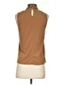 Green Envelope Brown Sleeveless Blouse Size S - photo 2