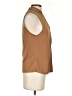 Green Envelope Brown Sleeveless Blouse Size S - photo 4