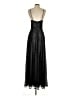 DB Studio 100% Polyester Metallic Black Cocktail Dress Size 4 - photo 2
