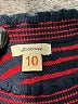 Bellerose Stripes Burgundy Pullover Sweater Size 10 - photo 3
