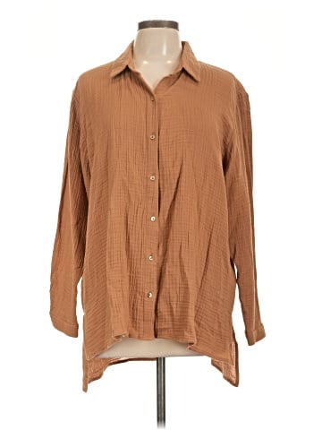 Eileen Fisher Long Sleeve Blouse (view 1)