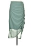 Free People Solid Teal Formal Skirt Size M - photo 1