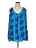Blue Sky 100% Rayon Blue Sleeveless Blouse Size XL - photo 1