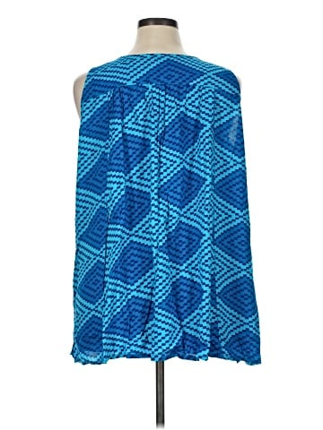 Blue Sky Sleeveless Blouse (view 2)