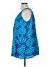 Blue Sky 100% Rayon Blue Sleeveless Blouse Size XL - photo 5