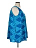Blue Sky 100% Rayon Blue Sleeveless Blouse Size XL - photo 4