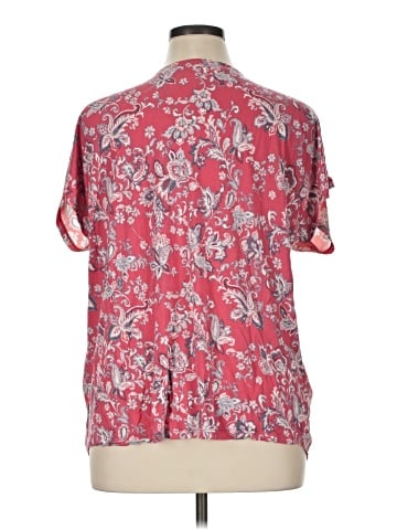 Ann Taylor LOFT Outlet Short Sleeve Henley (view 2)