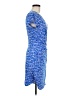 Laundry by Design Print Blue Cocktail Dress Size 8 - photo 4