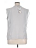 Worthington 100% Polyester Silver Sleeveless Blouse Size XL - photo 2