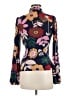 Boden Floral Blue Long Sleeve Blouse Size 8 - photo 2