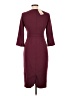Boden 100% Polyester Solid Burgundy Cocktail Dress Size 6R - photo 2