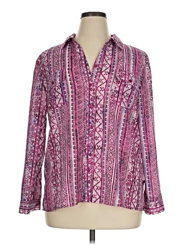 Notations Long Sleeve Blouse (view 1)