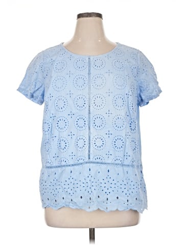 Crown & Ivy Short Sleeve Blouse (view 1)