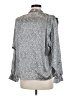 Tess 100% Polyester Gray Long Sleeve Blouse Size 6 - photo 2