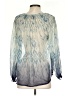 Sundance 100% Silk Blue Long Sleeve Silk Top Size S - photo 2