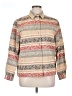Alfred Dunner Stripes Tan Long Sleeve Blouse Size 14 - photo 1