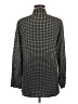 ETRO 100% Silk Houndstooth Black Long Sleeve Silk Top Size EU (IT) 44 / US 8 - photo 2