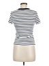 Old Navy Stripes Ivory Short Sleeve Turtleneck Size M - photo 2