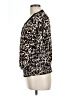 Style&Co Animal Print Black Short Sleeve Blouse Size Lg Petite - photo 5