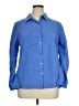 Appleseeds 100% Cotton Blue 3/4 Sleeve Button-Down Shirt Size XL - photo 1