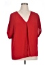 MICHAEL Michael Kors Red Short Sleeve Blouse Size XL - photo 1