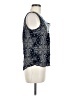Solitaire 100% Rayon Blue Sleeveless Blouse Size M - photo 4