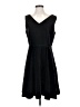 Pudding Shop 100% Polyester Solid Black Casual Dress Size 3 - photo 1