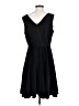 Pudding Shop 100% Polyester Solid Black Casual Dress Size 3 - photo 2