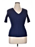 Worthington Blue Short Sleeve Top Size XL - photo 1