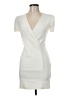 Foreign Exchange Solid Ivory Cocktail Dress Size M - photo 1