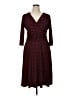 AA Studio AA Polka Dots Burgundy Casual Dress Size 14 - photo 1