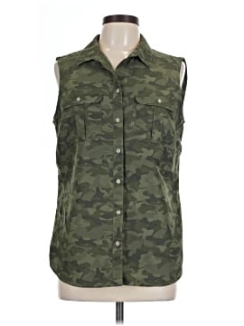 Eddie Bauer Sleeveless Button Down Shirt