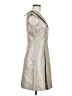 Tahari by ASL Metallic Silver Cocktail Dress Size 6 Petite - photo 4