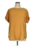 Unbranded 100% Polyester Gold Short Sleeve Top Size 1X - photo 1