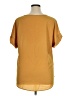 Unbranded 100% Polyester Gold Short Sleeve Top Size 1X - photo 2