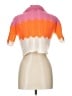 PrettyLittleThing 100% Polyester Orange Short Sleeve Top Size L - photo 2