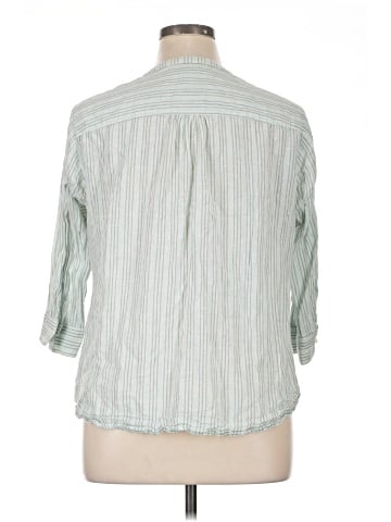 Lane Bryant 3/4 Sleeve Button-Down Shirt (view 2)