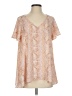 Buddy Love Pink Short Sleeve Blouse Size S - photo 1